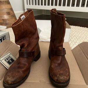 Frye women’s Rustic Brown Leather Boots